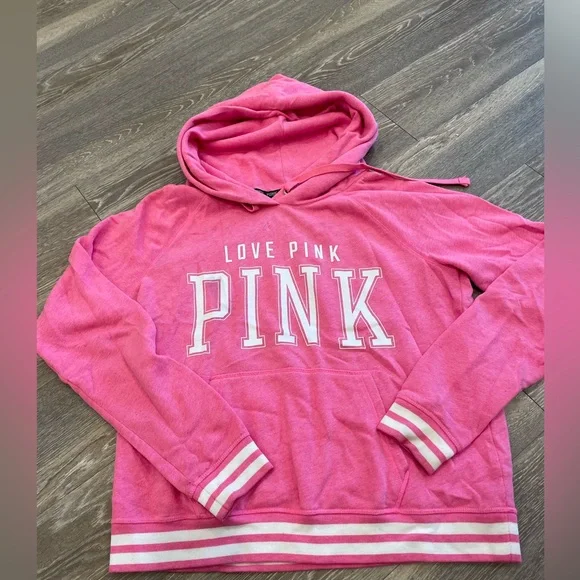 Sweat Victoria's Secret Rose Avec Paillettes Sur Les Manches - Taille M